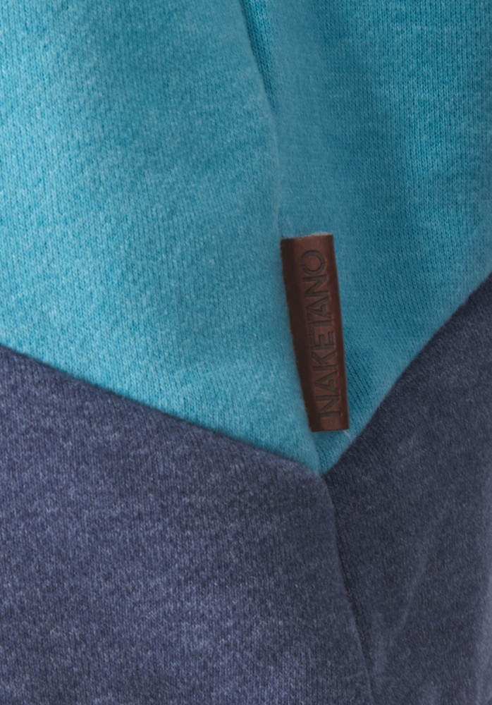 NaketanoDamenHoodieElChapoknows1801-0293DarkGreyMelangeFreshBlueMelangeBluereyMelange-XS