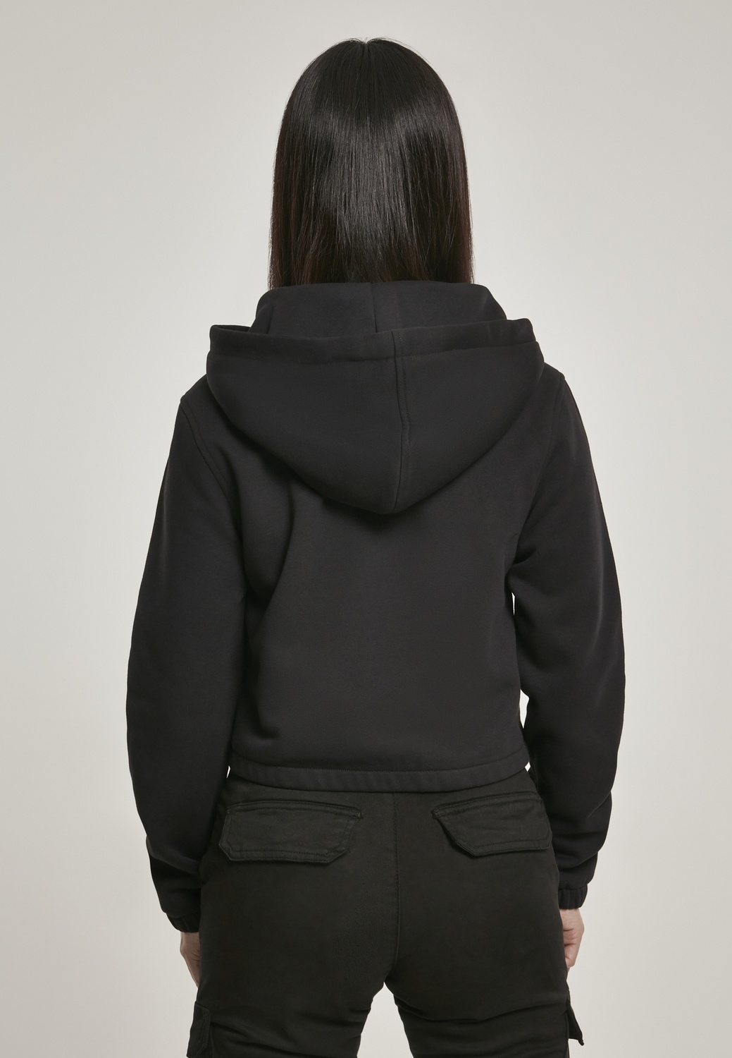 UrbanClassicsDamenHoodieLadiesContrastDrawstringHoodyBlack
