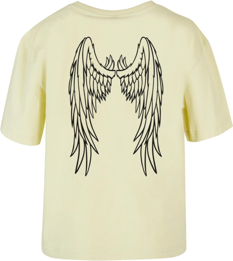 MissTeeDamenT-ShirtAngelWingsTeeMST020Softyellow-3XL