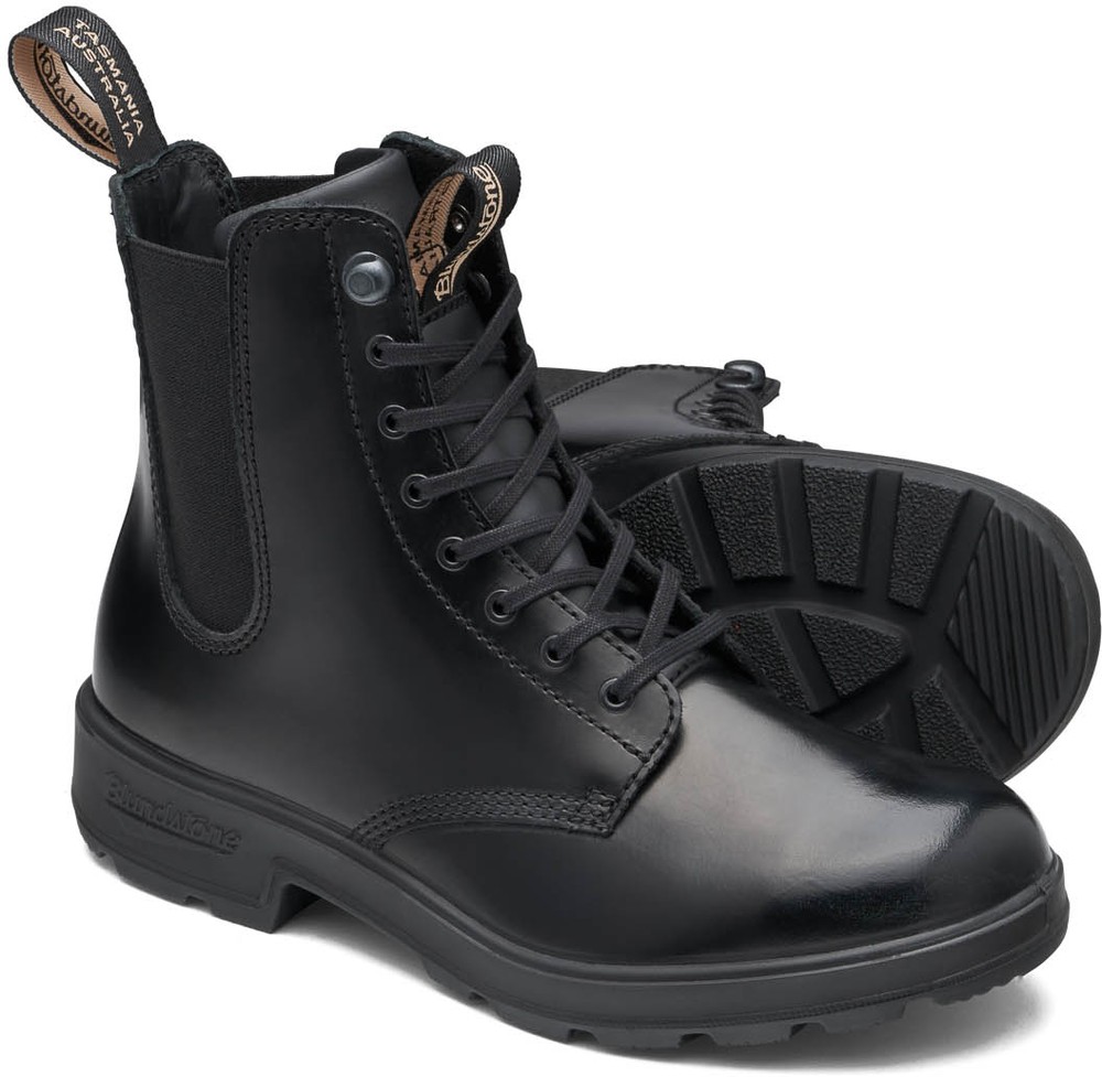 BlundstoneDamenStiefelBoots2219BlackBrushLeatherLace-Up