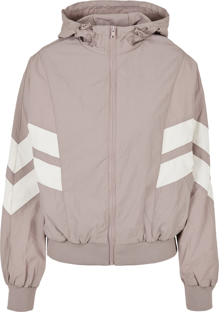 UrbanClassicsDamenJackeLadiesCrinkleBatwingJacketDuskroseWhitesand-3XL