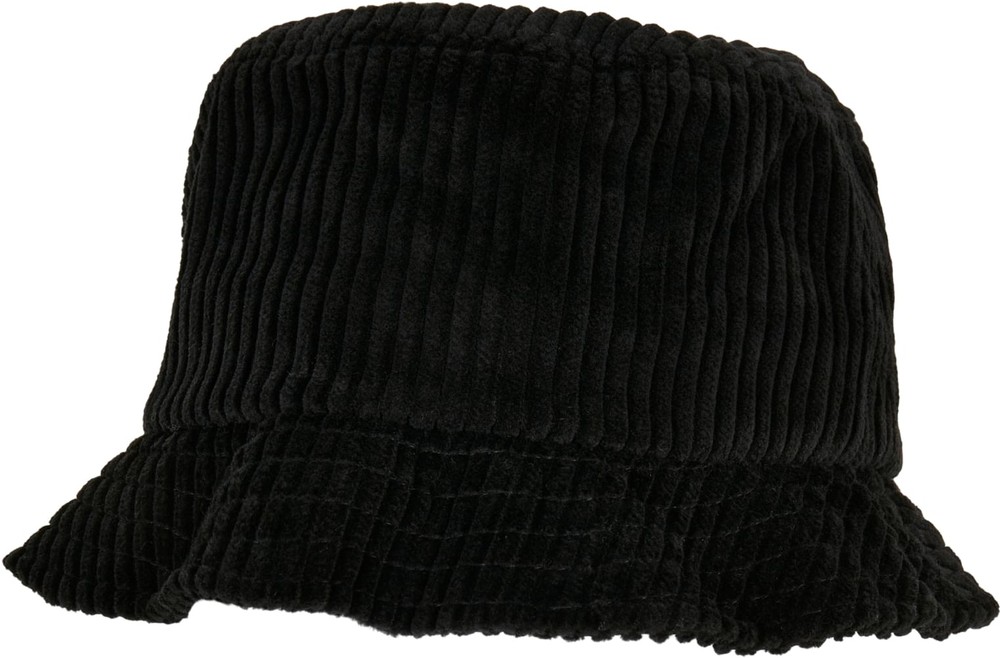 FlexfitMtzeBigCorduroyBucketHatBlack