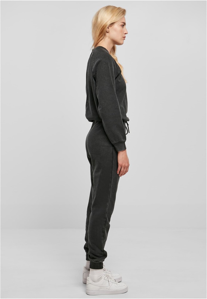 UrbanClassicsDamenLadiesSmallEmbroideryLongSleeveTerryJumpsuit