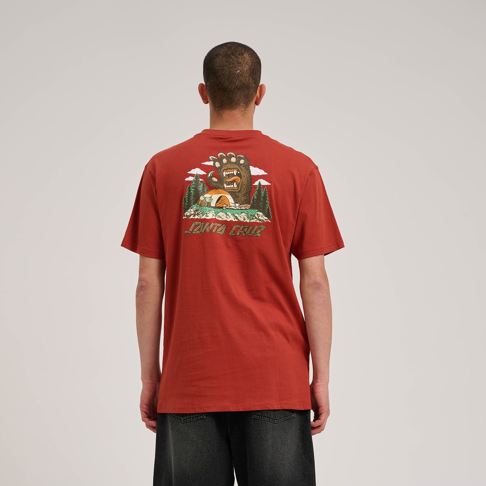 SantaCruzScreamingGrizzlyT-ShirtSCM-T3222DarkRust-XS