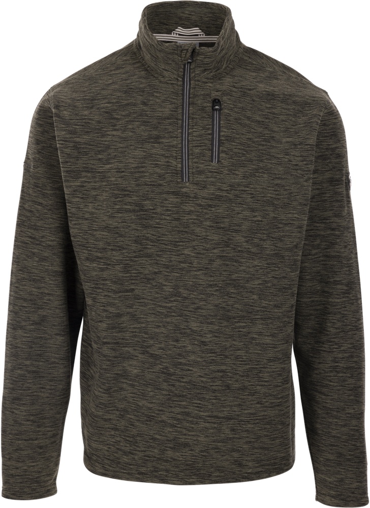 TrespassSweatshirtFarnworthMicrofleeceAt100DarkVineMarl-S