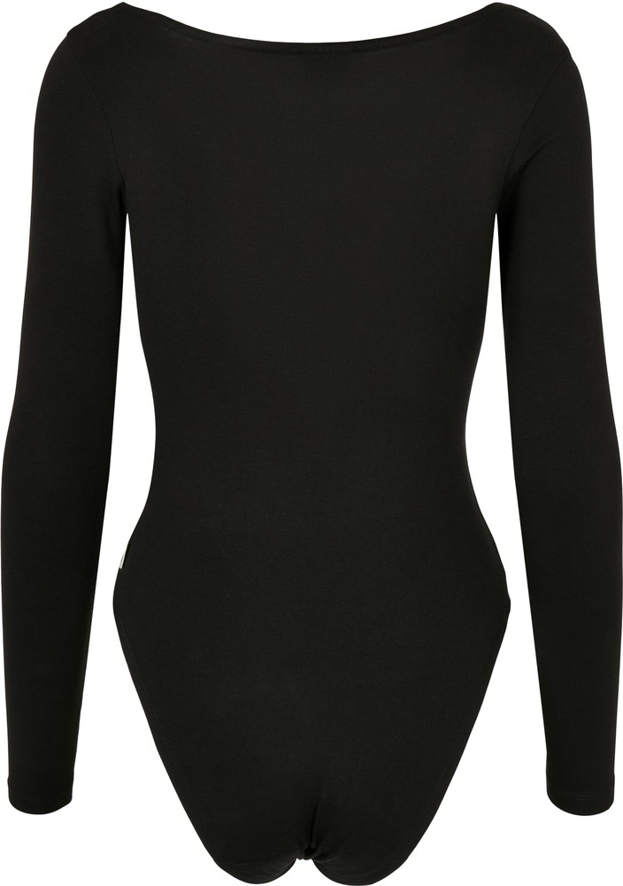 UrbanClassicsDamenLadiesOrganicLongsleeveBodyBlack