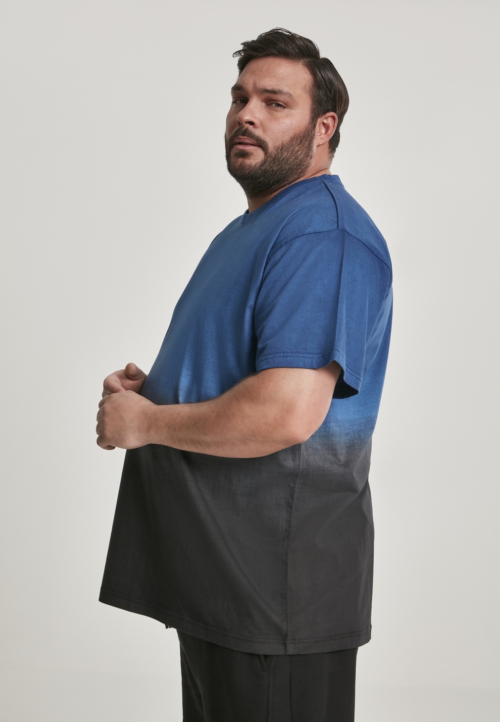 UrbanClassicsT-ShirtDipDyedTeeMidnightnavyBlack