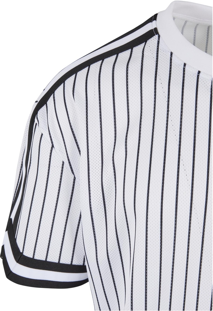 UrbanClassicsT-ShirtOversizedStripedMeshTeeTB6680WhiteBlack-3XL