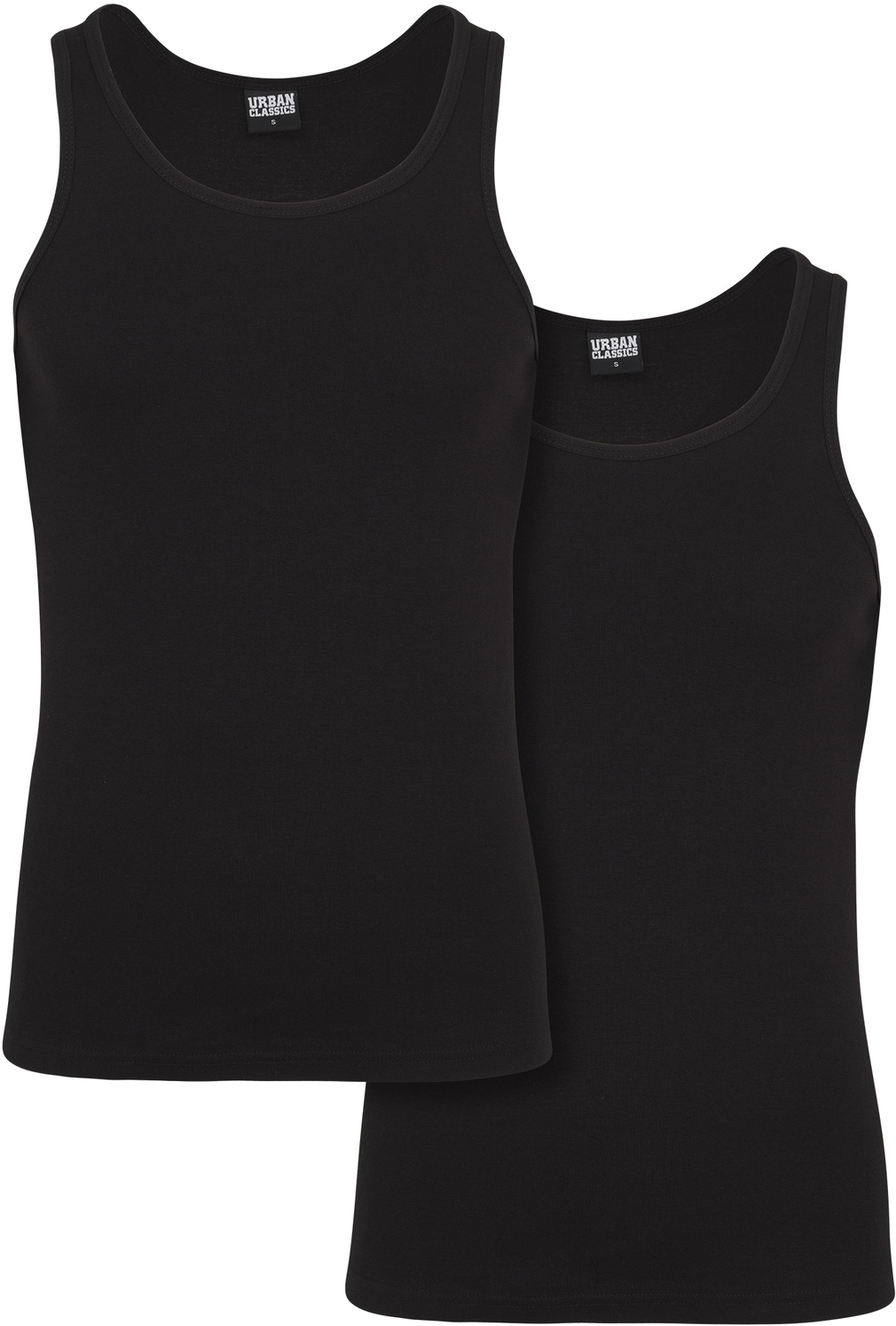 UrbanClassicsTanktop2-PackSeamlessTanktopBlack-3XL