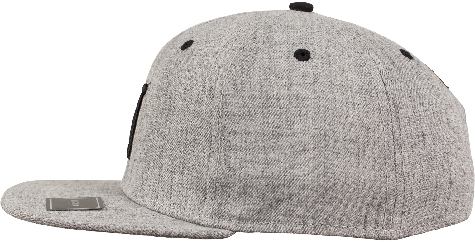 MSTRDSCapNLetterSnapbackHeatherGrey-htgreyL
