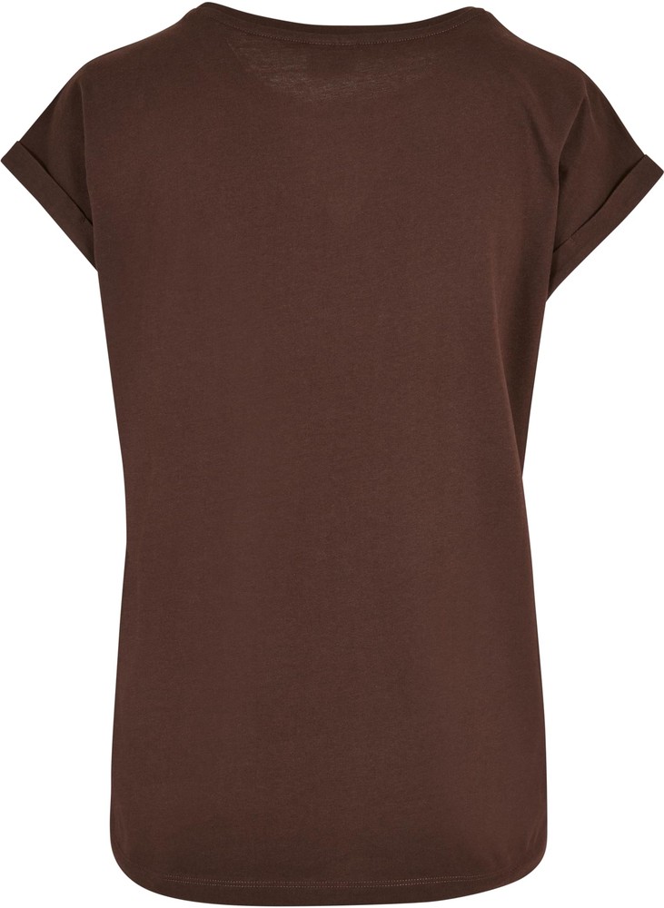 UrbanClassicsDamenT-ShirtLadiesOrganicExtendedShoulderTeeBrown-3XL