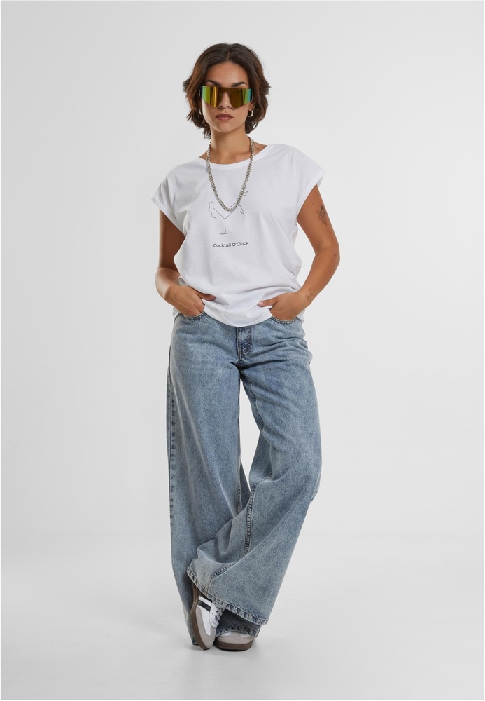 MisterTeeDamenLadiesCocktailOClockTeeT-ShirtRoundNeckMT2396