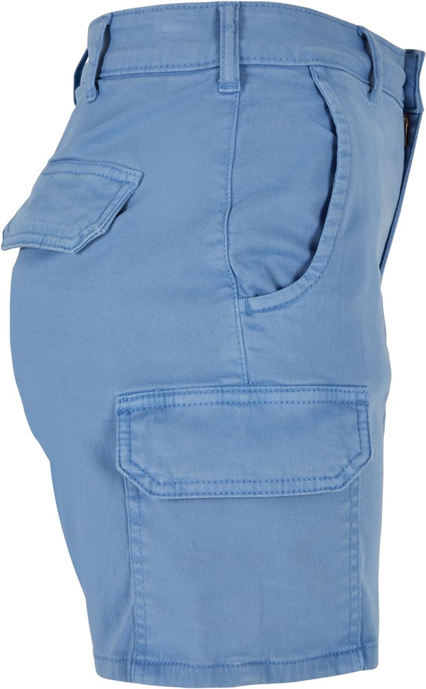UrbanClassicsDamenLadiesHighWaistCargoShortsHorizonblue-26