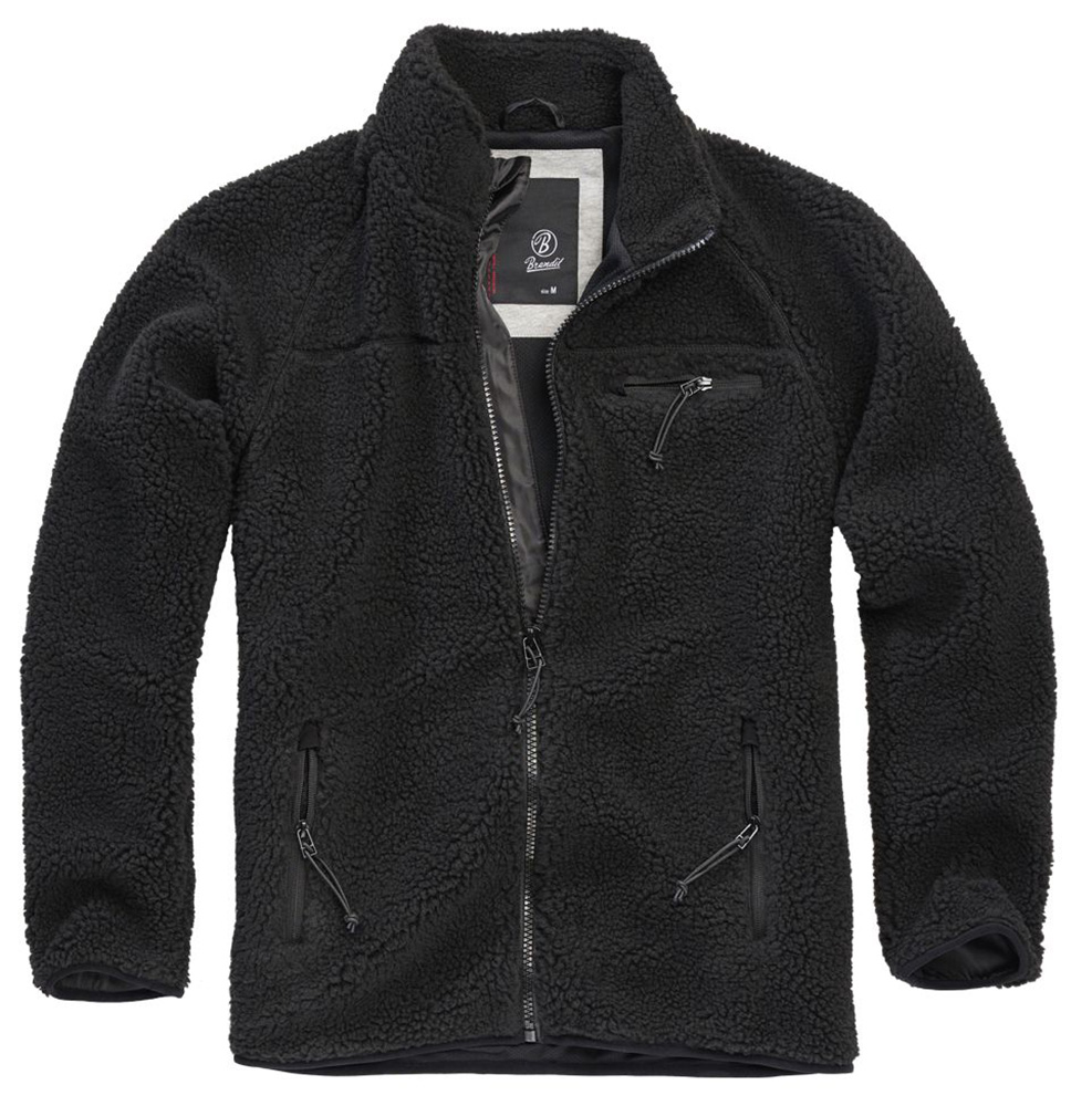 BranditJackeTeddyfleeceJacketinBlack-S