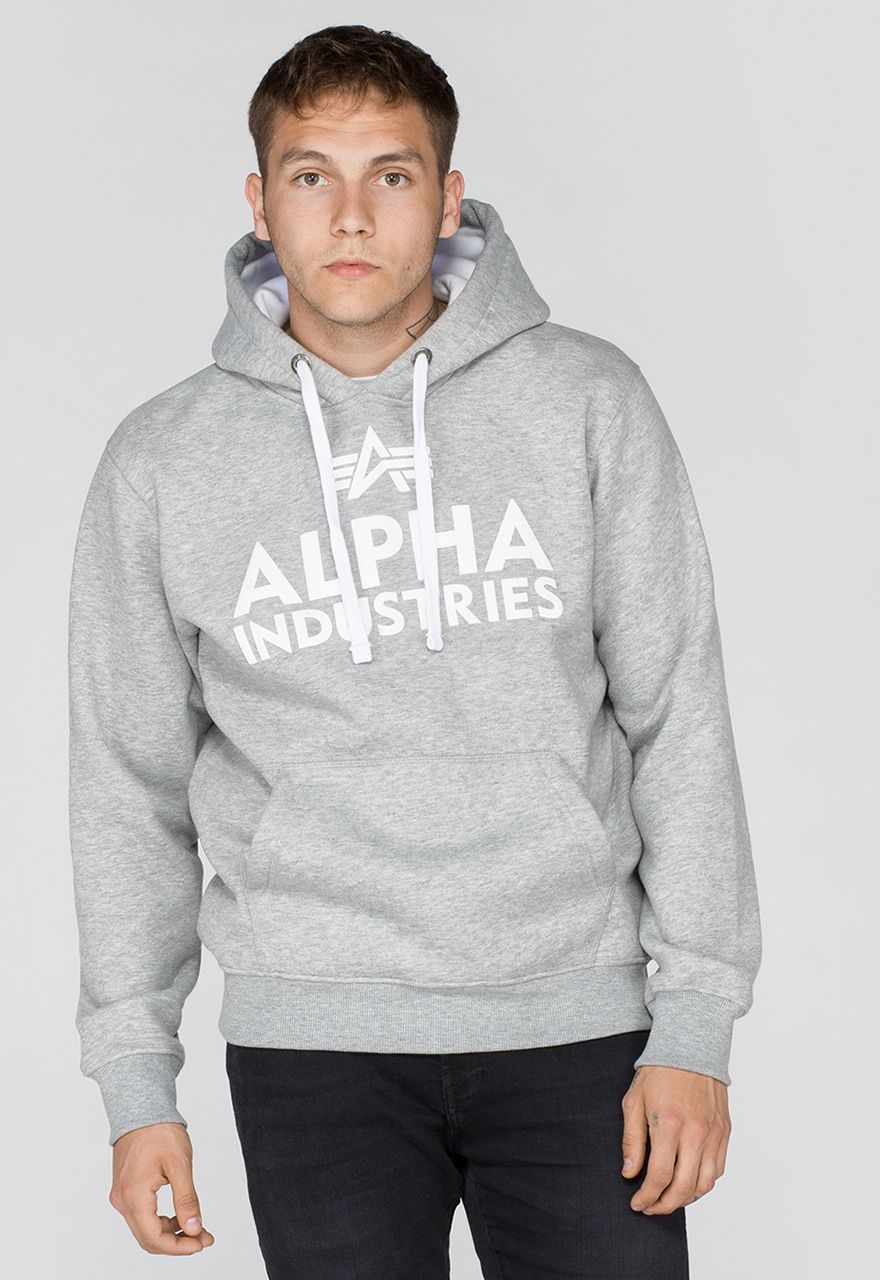 AlphaIndustriesFoamPrintHoodyHoodiesSweatshirtsGreyHeather-XXL