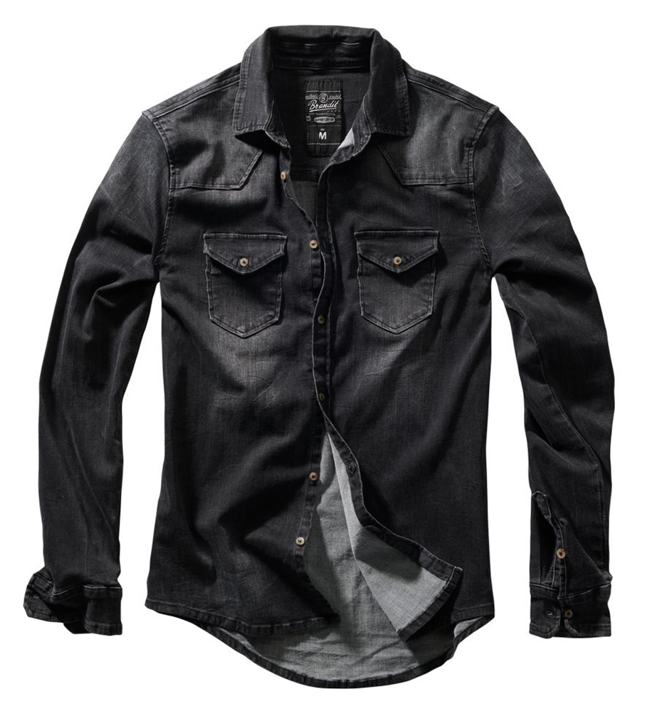 BranditHemdRileyDenimshirtinBlack-S