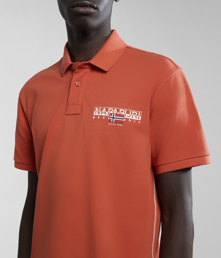 NapapijriPoloShirtE-AylmerNP0A4HTNOrangeBurnt-XS