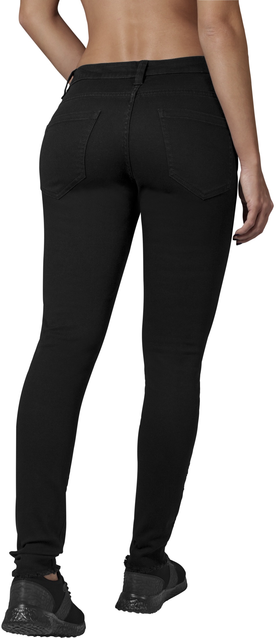 UrbanClassicsDamenHoseLadiesCutKneePantsBlack