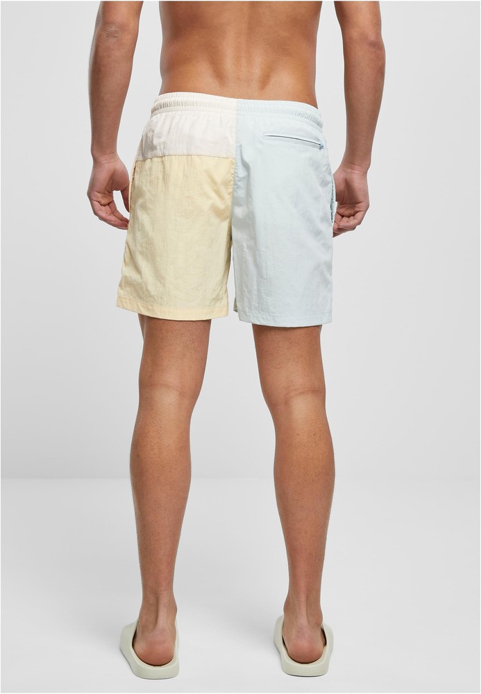 UrbanClassicsBadeshorts3BlockSwimShortsPastelcream-4XL