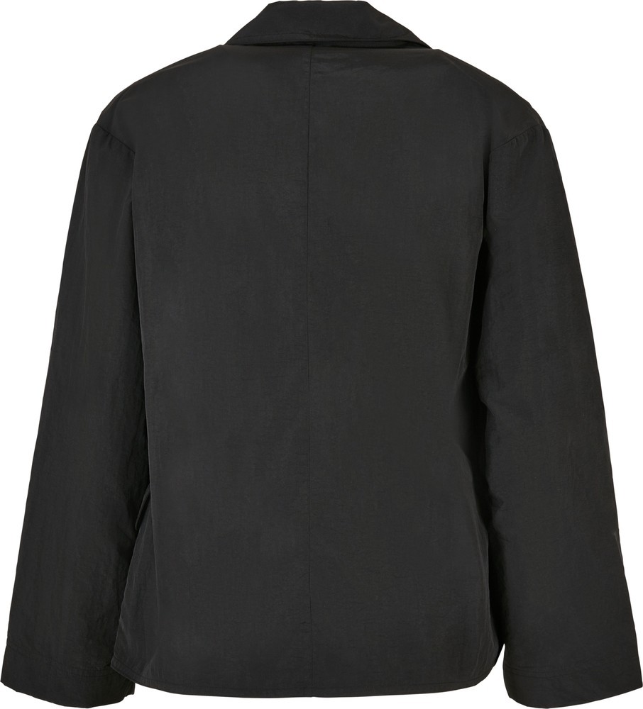 UrbanClassicsDamenJackeLadiesOversizedCrinkleNylonBlazerBlack