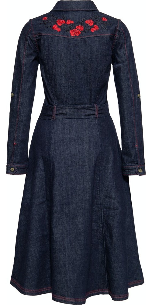 QueenKerosinWesternSwingKleidQKI26009Denim