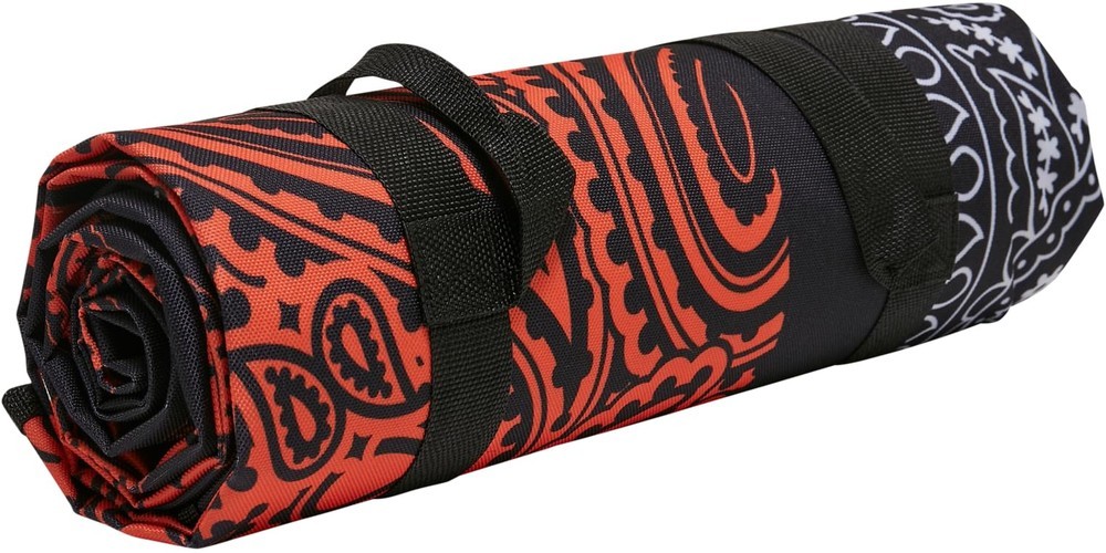 UrbanClassicsBandanaPatchworkPrintBlanketBlackOrange