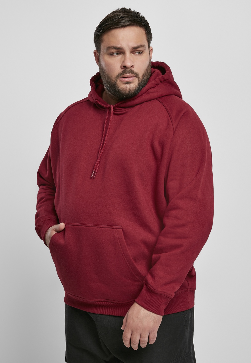 UrbanClassicsHoodieBlankHoodyBurgundy-3XL