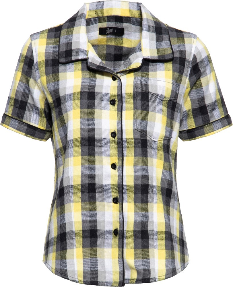 QueenKerosinDamenHemdbluseMehrfarbig-3XL