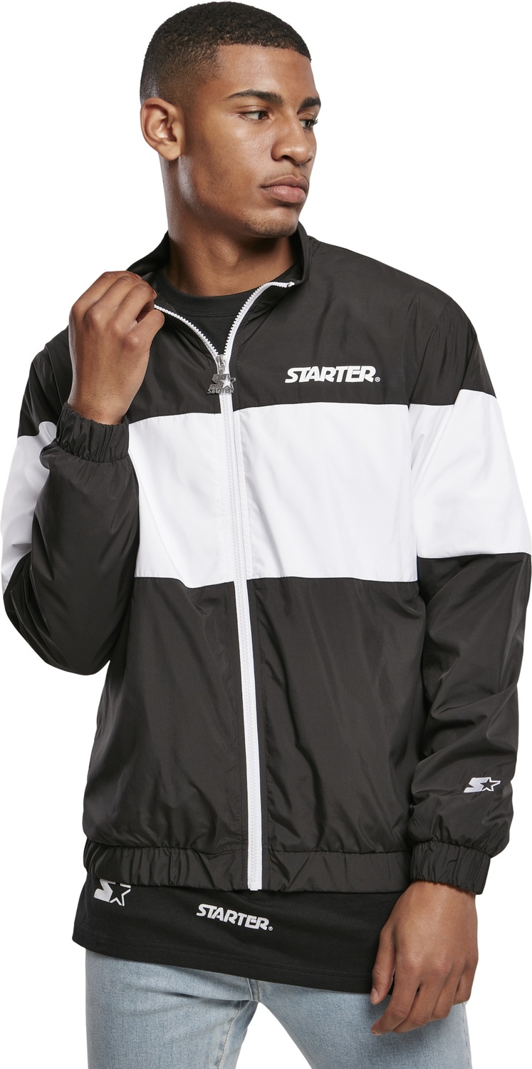 StarterBlackLabelJackeBlockJacketBlackWhite