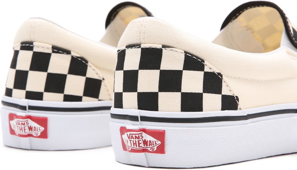 VansUnisexLifestyleClassicFTWSneakerUaClassicSlip-OnBlkWhtchckerboardWht-345