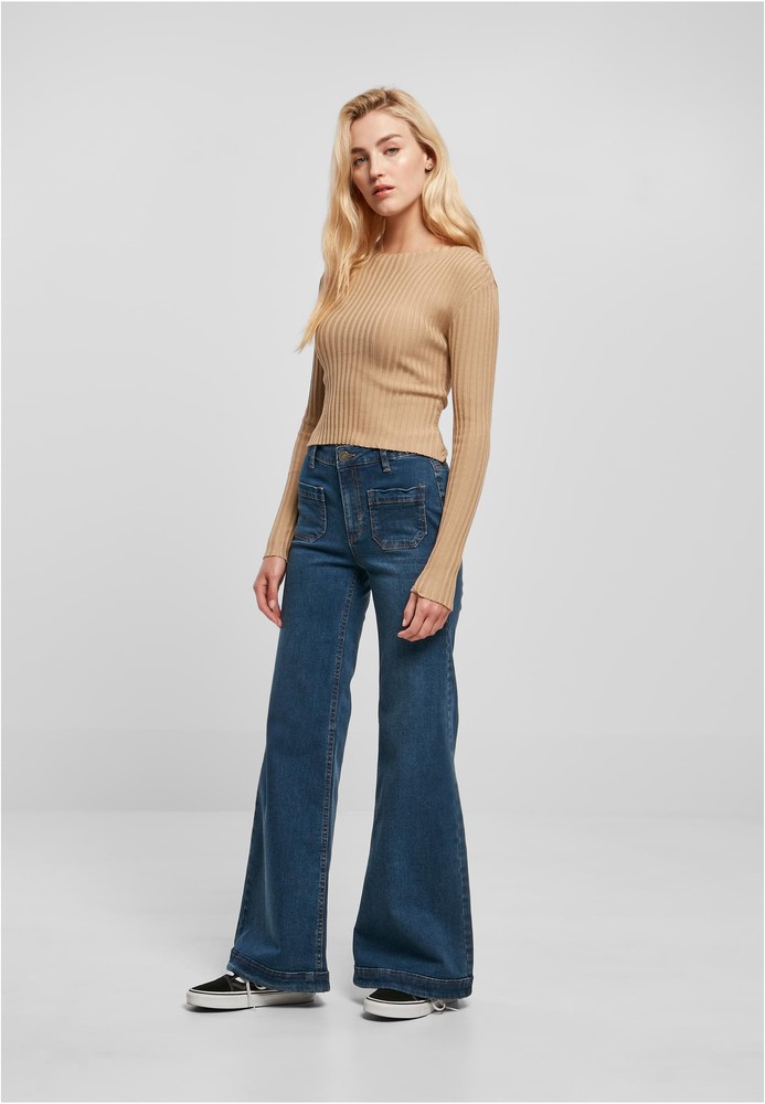 UrbanClassicsDamenJeansLadiesVintageFlaredDenimPants
