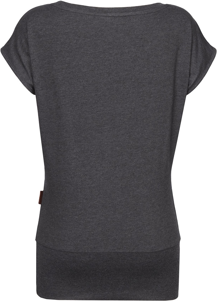 NaketanoDamenT-ShirtWolle1801-0002AnthraciteMelange-XS