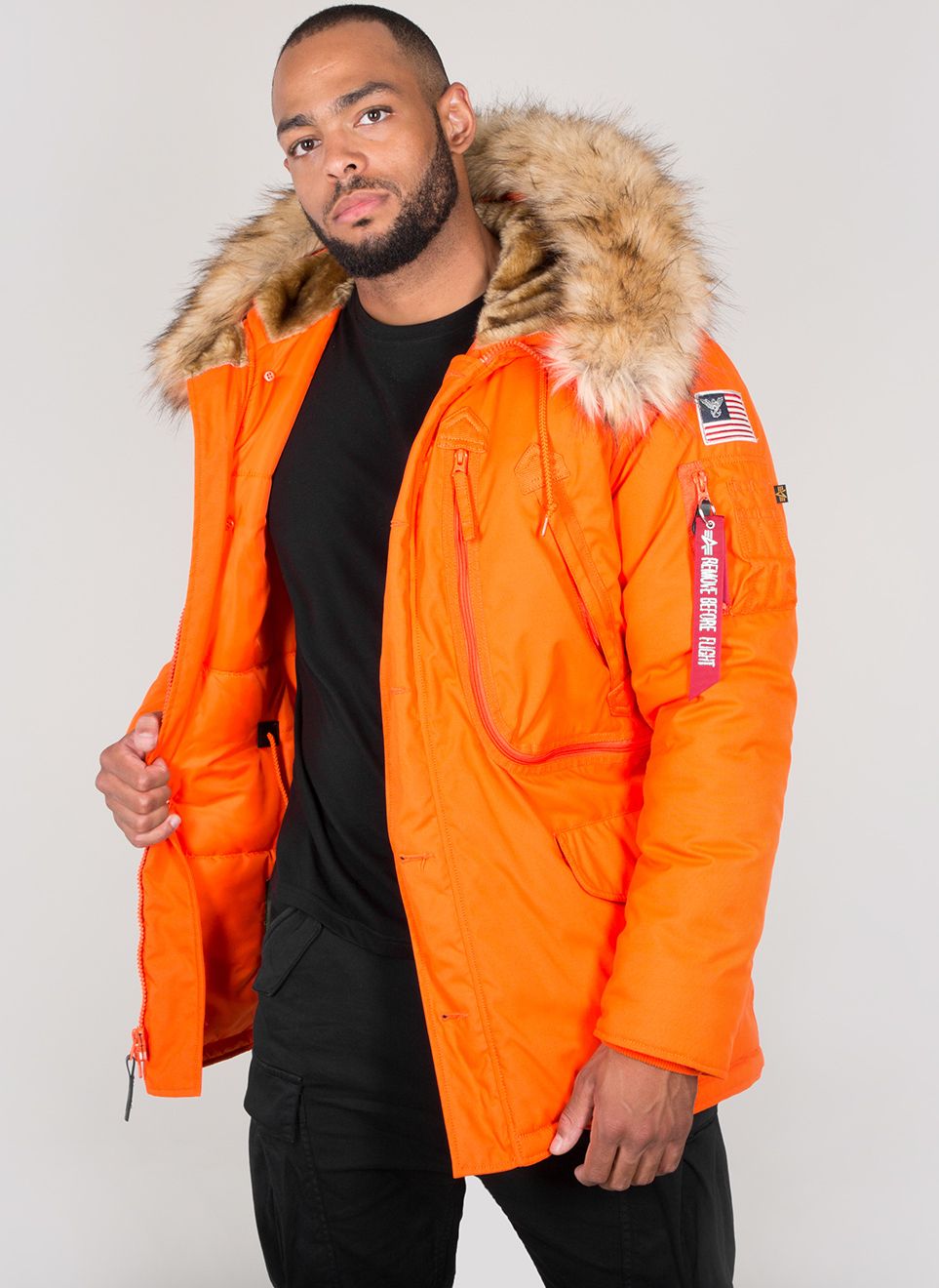 AlphaIndustriesPolarJacketJackeFlameOrange