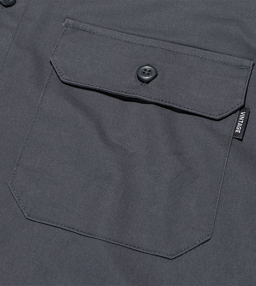 VintageIndustriesHemdDexterShirt3549MidGrey-S