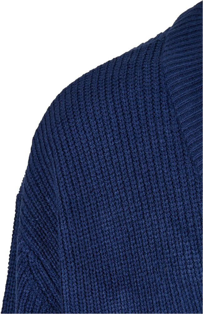 UrbanClassicsStrickjackeSportyBoxyCardiganSpaceblue-3XL