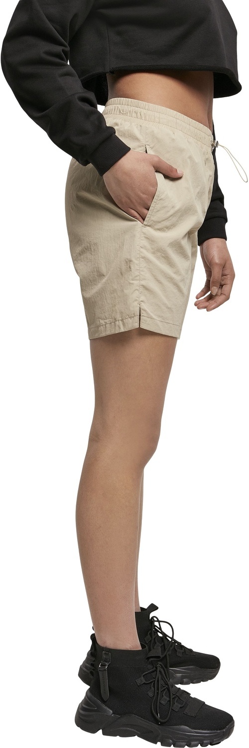 UrbanClassicsDamenLadiesCrinkleNylonShortsConcrete-3XL
