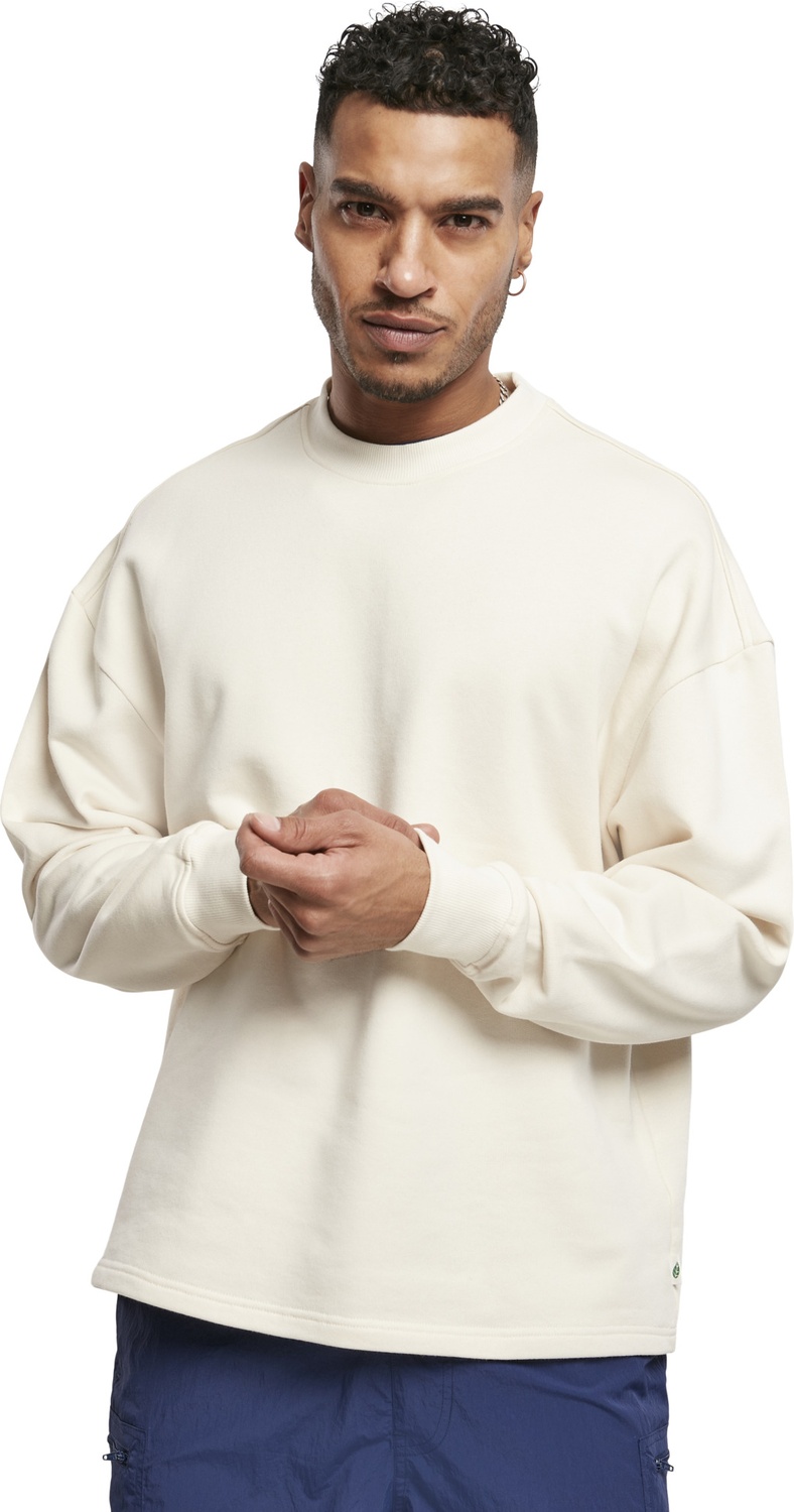 UrbanClassicsHoodieSweatshirtOrganicOversizedBoxyCrewWhitesand-3XL