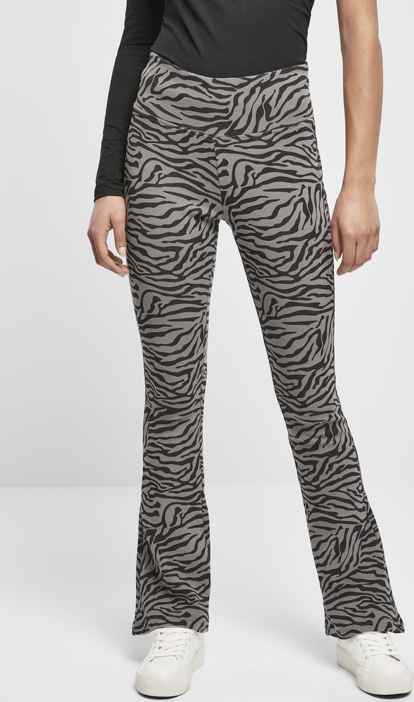 UrbanClassicsDamenLeggingsLadiesHighWaistZebraBootCutLeggingsAsphaltBlack