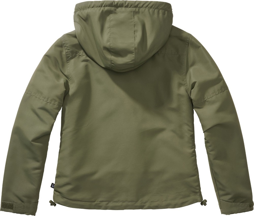 BranditWomenJackeLadiesWindbreakerfrontzipOlive