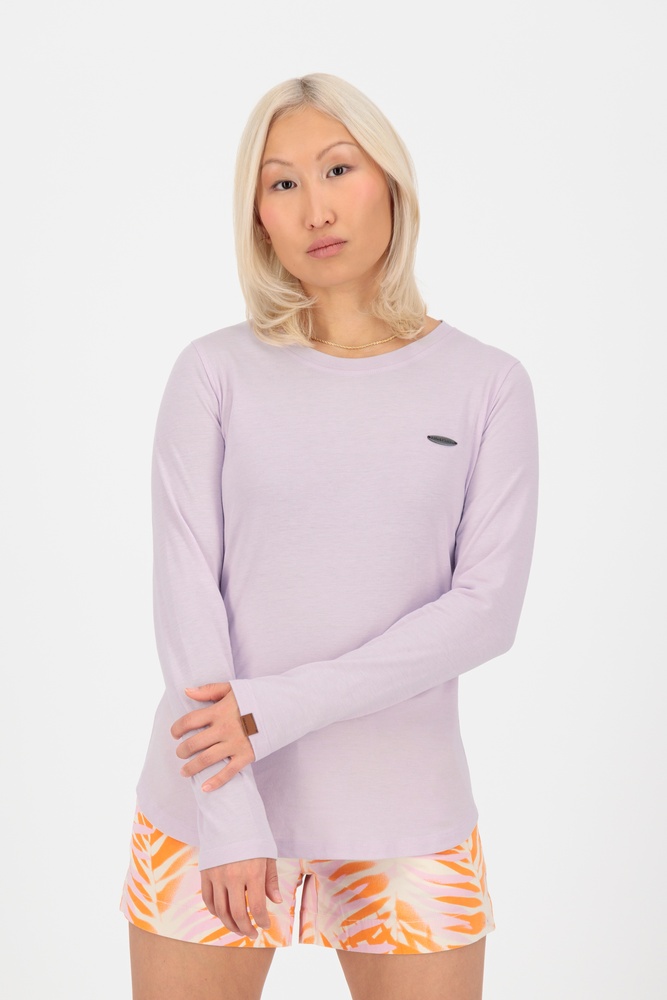 AlifeKickinDamenLongsleeveLeaAKA62046-2401GentleLavenderMelange-XS