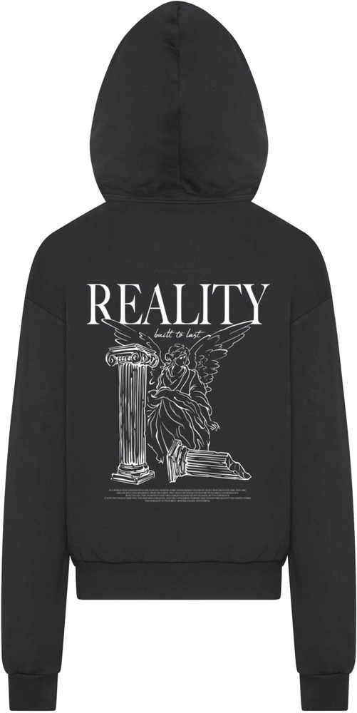 MisterTeeRealityUltraHeavyCottonBoxHoodyMT4023Black-3XL
