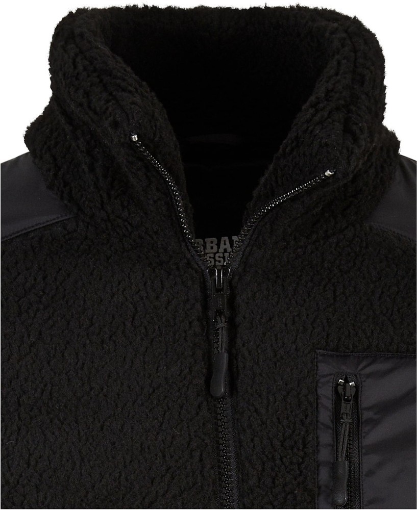 UrbanClassicsDamenLadiesSherpaMixJacketBlack-3XL