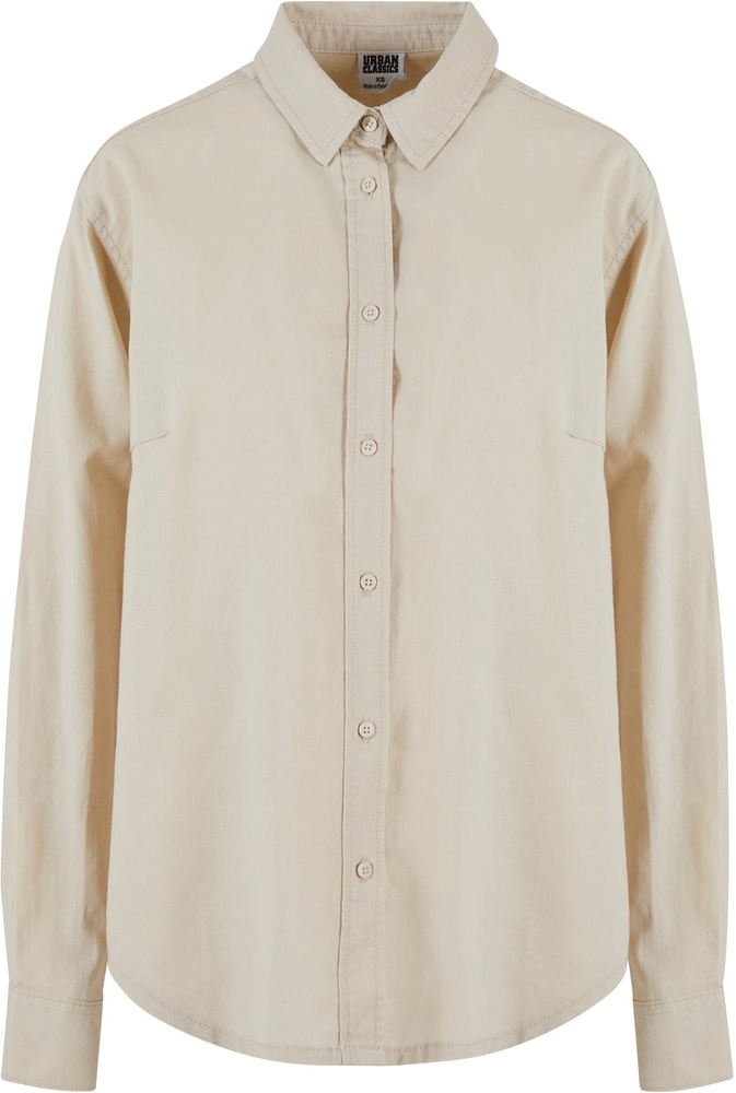 UrbanClassicsDamenLadiesLinenMixedOversizedShirtTB6847Softseagrass-3XL
