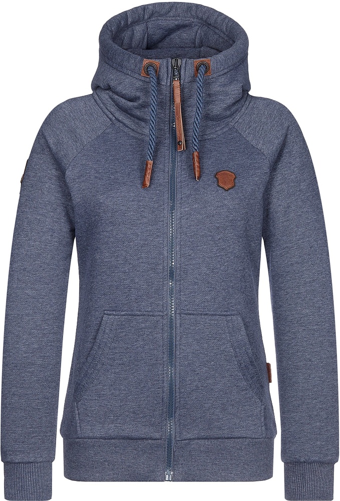 NaketanoDamenHoodieBrazzo1801-0301IndigoBlueMelange-XS