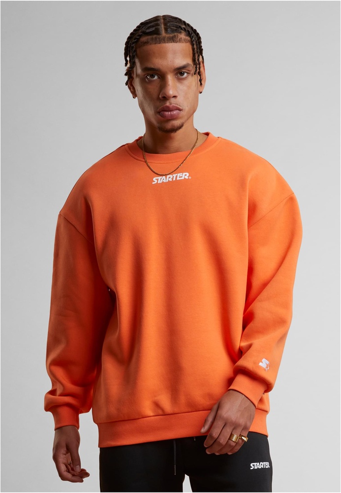 StarterBlackLabelPulloverSmallLogoEssentialCrewST434Mandarin-L