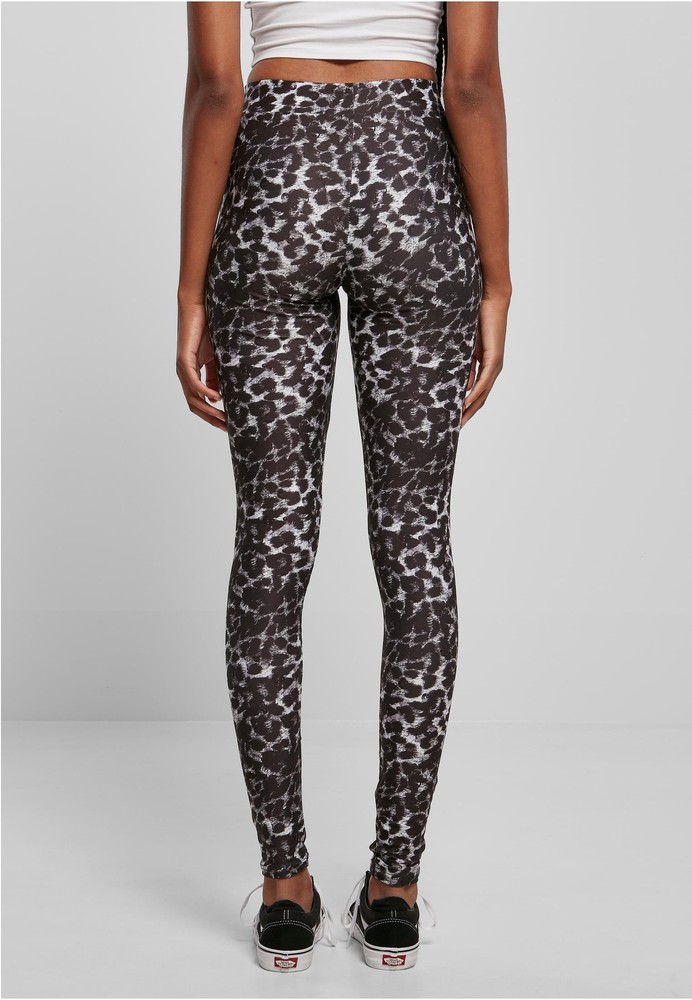 UrbanClassicsDamenLadiesSoftAopLeggingsBlackleo-3XL