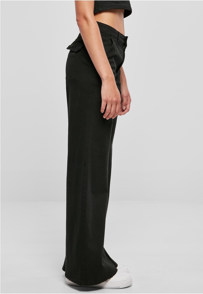 UrbanClassicsDamenHoseLadiesHighWaistWideLegChinoPants