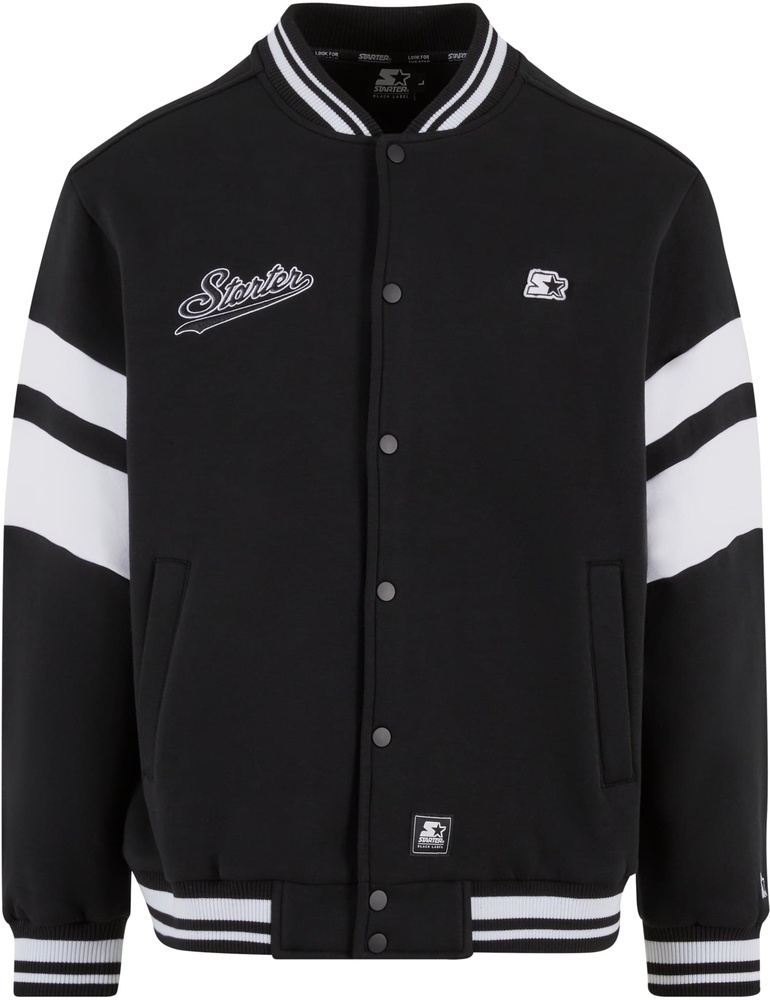 StarterBlackLabelSweatCollegeJacketST460Black-L
