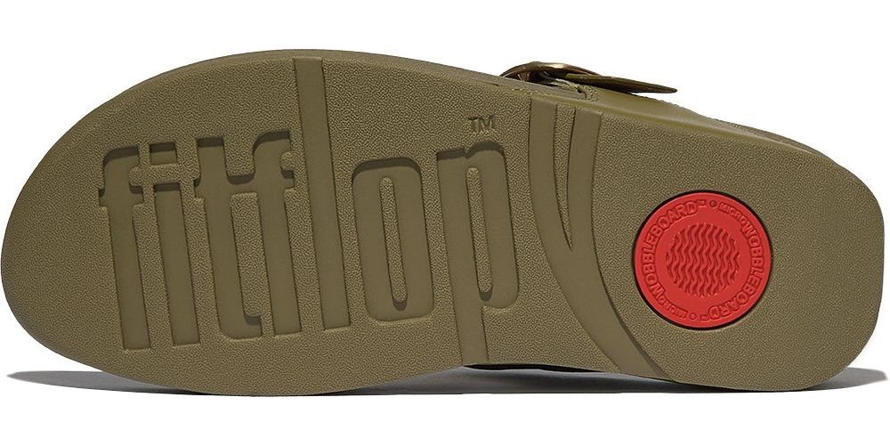 FitFlopDamenFlipFlopsLuluAdjustableToePost-LeatherES8Camo-Green-36