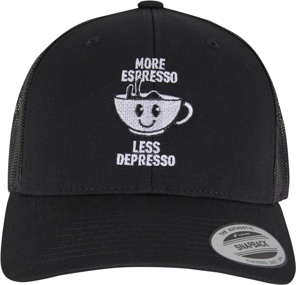MisterTeeMoreEspressoLessDepressoRetroTruckerMT3902